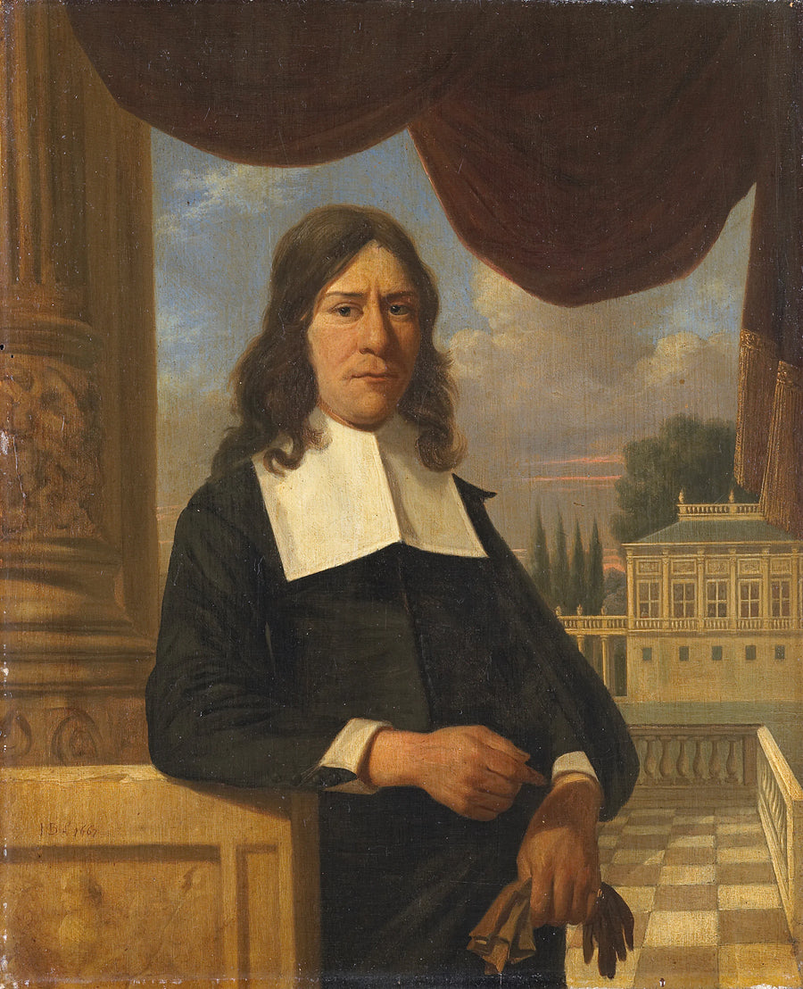 Nicolas Eichelberg (mort en 1699). Marchand à Haarlem, époux d'Helena van der Schalcke. - Job Berckheyde