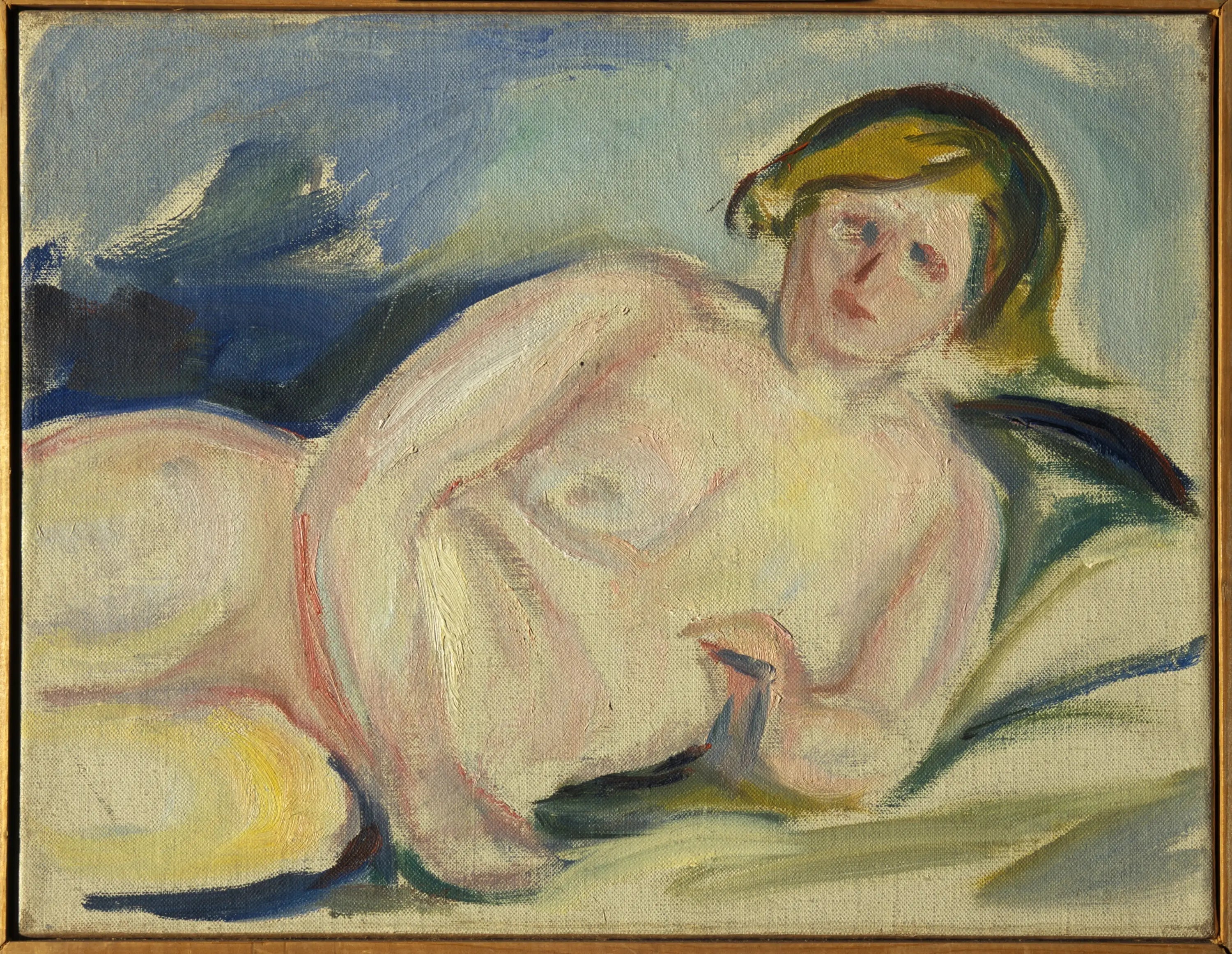 Nu couché - Edvard Munch image 1 reproduction de peinture à l’huile