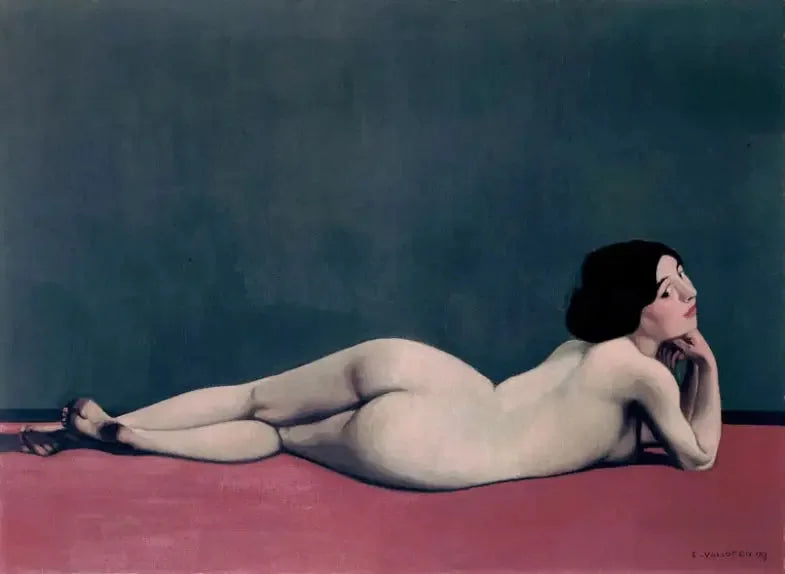 赤い絨毯の上に横たわる裸婦 - フェリックス・ヴァロトン

Source:
Nu couché sur un tapis rouge - Félix Vallotton