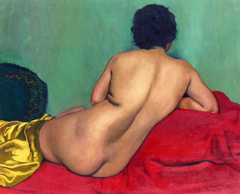 赤いソファに背中を向ける女性 - フェリックス・ヴァロットン

Source:
Nu de dos sur un canapé rouge - Félix Vallotton