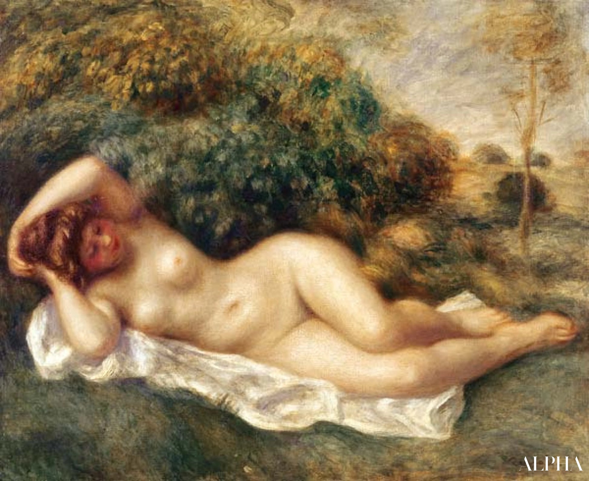 ヌード - ピエール＝オーギュスト・ルノワール - 高級絵画および絵画の複製