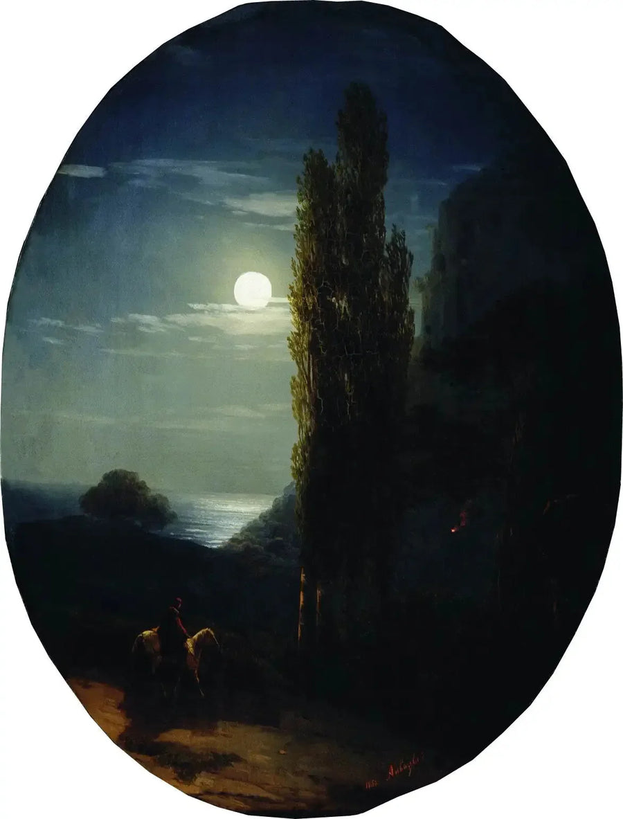 月光の夜（1958年） - イワン・アイヴァゾフスキー

Source:
Nuit au clair de lune (1958) - Ivan Aïvazovski
