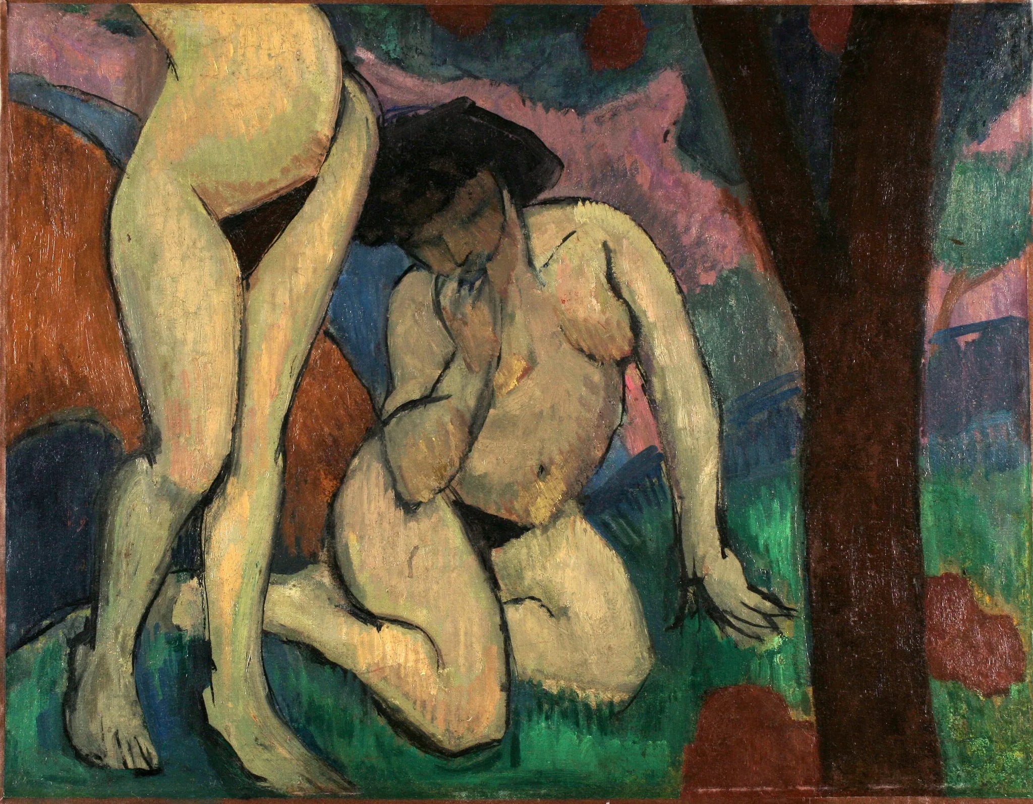 Nus dans un paysage - Roger de La Fresnaye image 1 reproduction artisanale de tableau