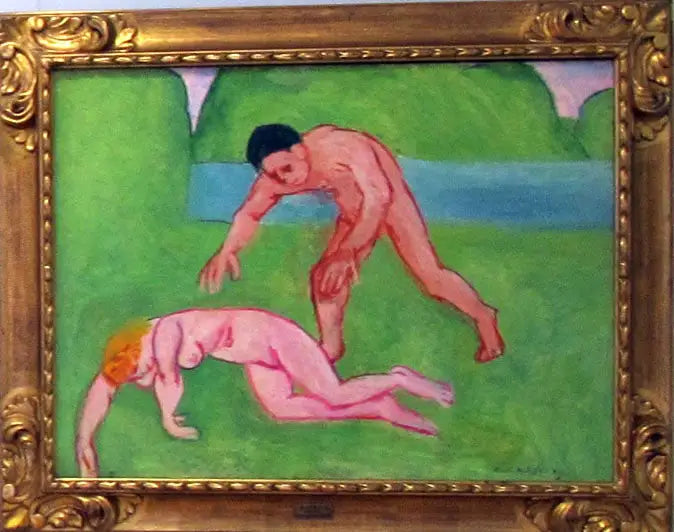 Reproduction du tableau « Nymphe et Satyre - Henri Matisse » par Alpha Reproduction en peinture à l’huile