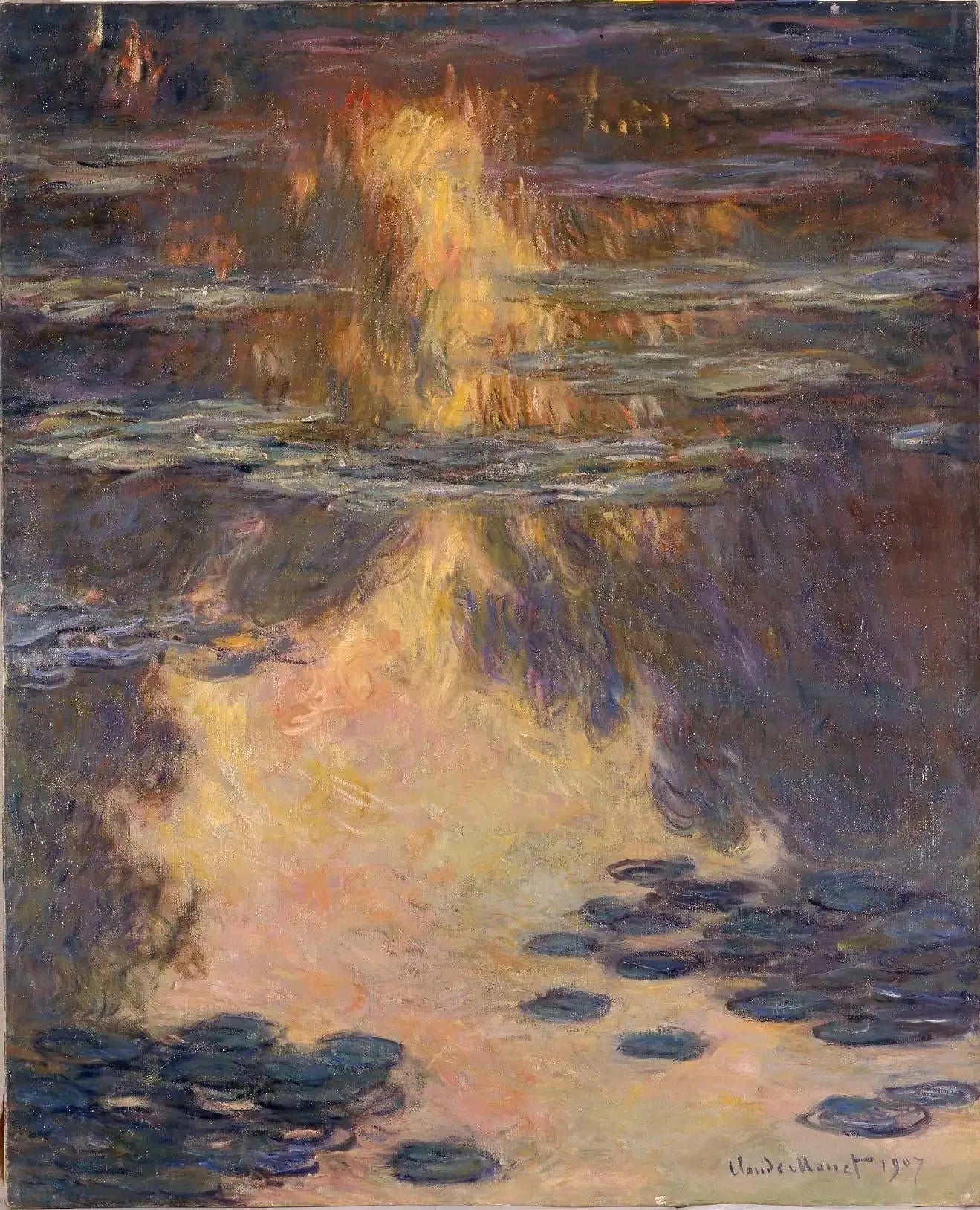 Nymphéas - Claude Monet image 1 copie peinte à la main à l’huile