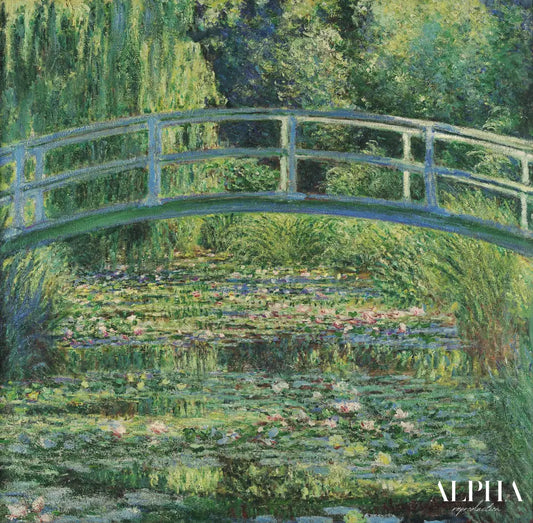 Nymphéas et pont japonais - Claude Monet - Reproductions de tableaux et peintures haut de gamme