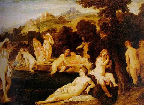 入浴中のニンフ - ダビッド・テニエール・ル・ジュヌ

Source:
Nymphes au bain - David Teniers le Jeune