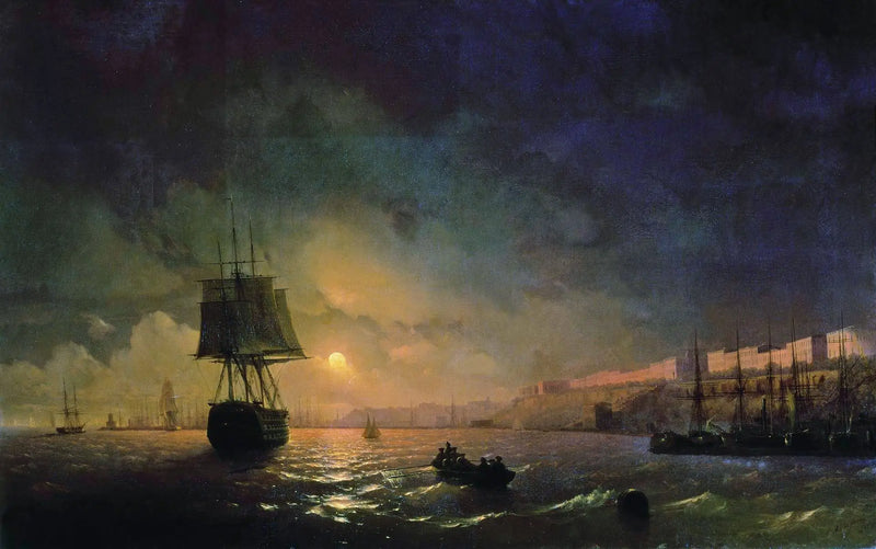 オデッサ 月光の下で - イヴァン・アイヴァゾフスキー

Source:
Odessa au clair de lune - Ivan Aïvazovski