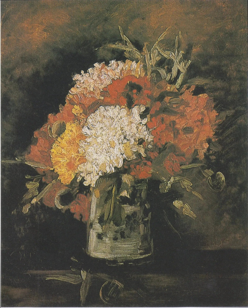 カーネーションの花瓶 - Vincent van Gogh