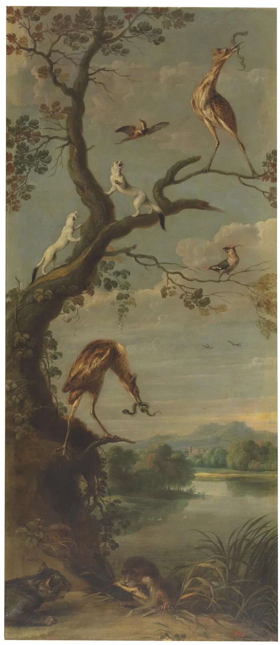 Oiseaux aquatiques et hermines - Frans Snyders image 1 reproduction réalisée par Alpha Reproduction