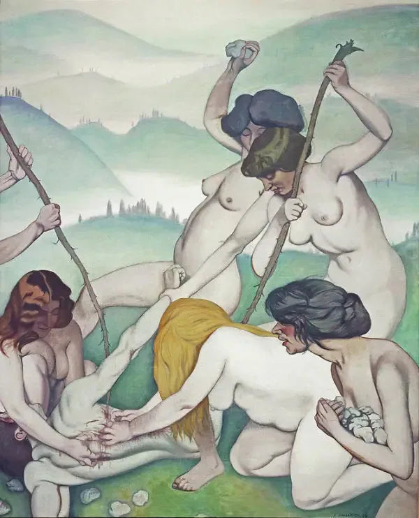 メナーデに引き裂かれるオルフェウス - フェリックス・ヴァロトン

Source:
Orphée dépecé par les Ménades - Félix Vallotton
