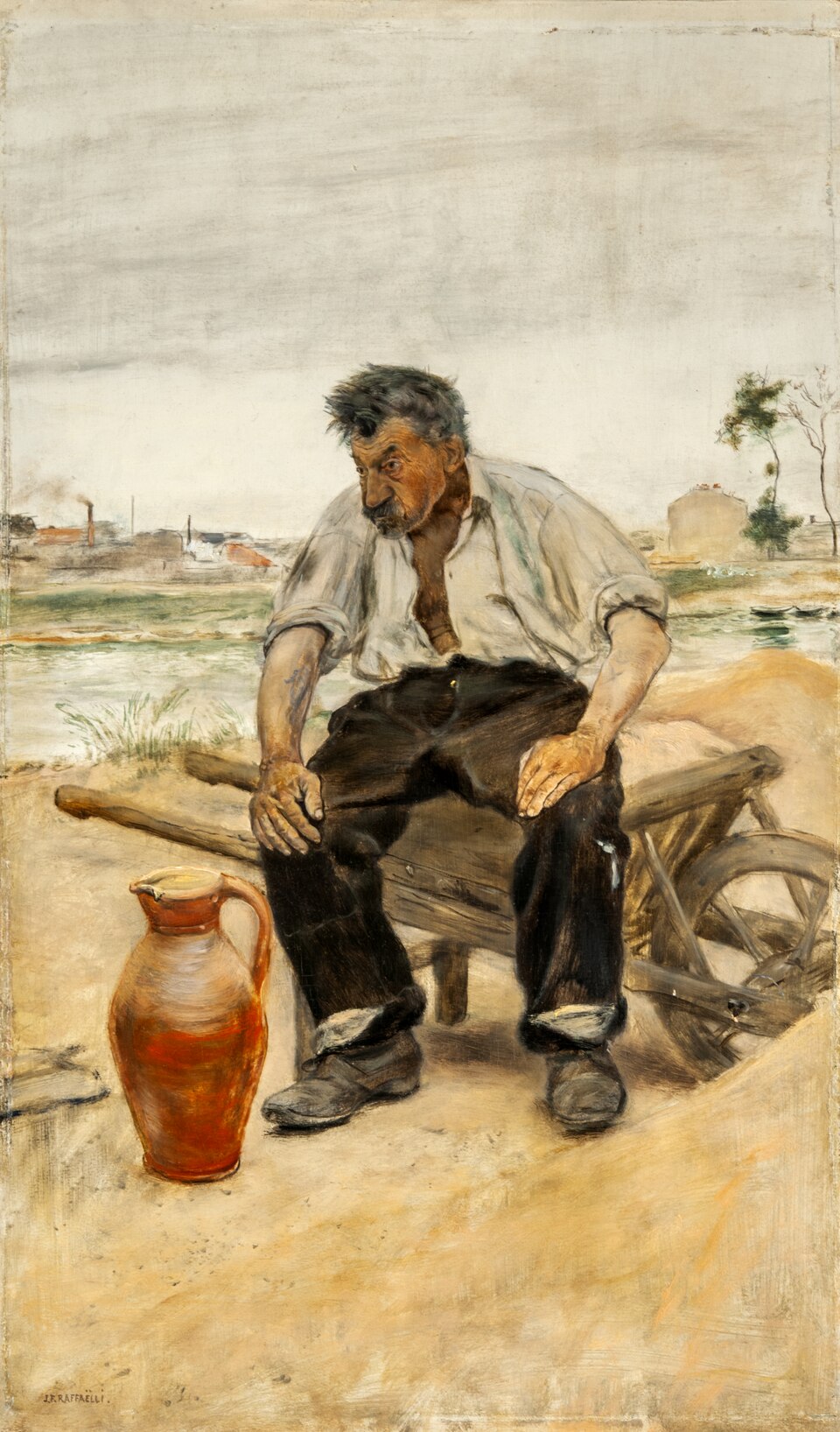 Ouvrier - Jean-François Raffaëlli image 1 reproduction artisanale de tableau