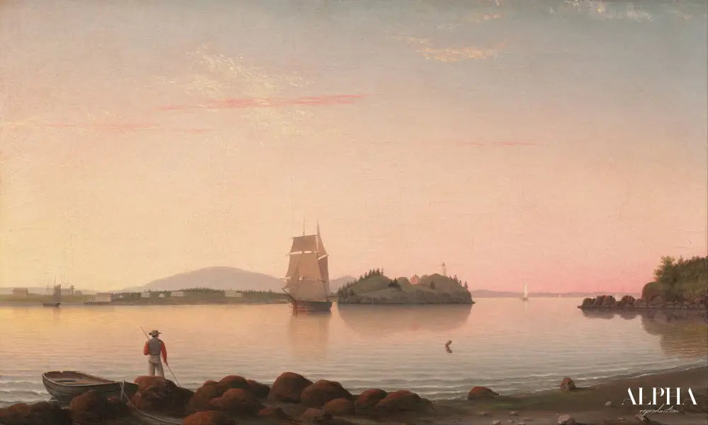 Owl's Head, baie de Penobscot, Maine, vers 1862 - Fitz Henry Lane - Reproductions de tableaux et peintures haut de gamme