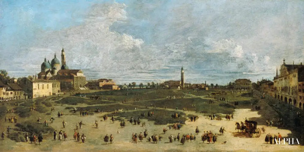 Padoue / Prato della Valle / Canaletto - Giovanni Antonio Canal - Reproductions de tableaux et peintures haut de gamme