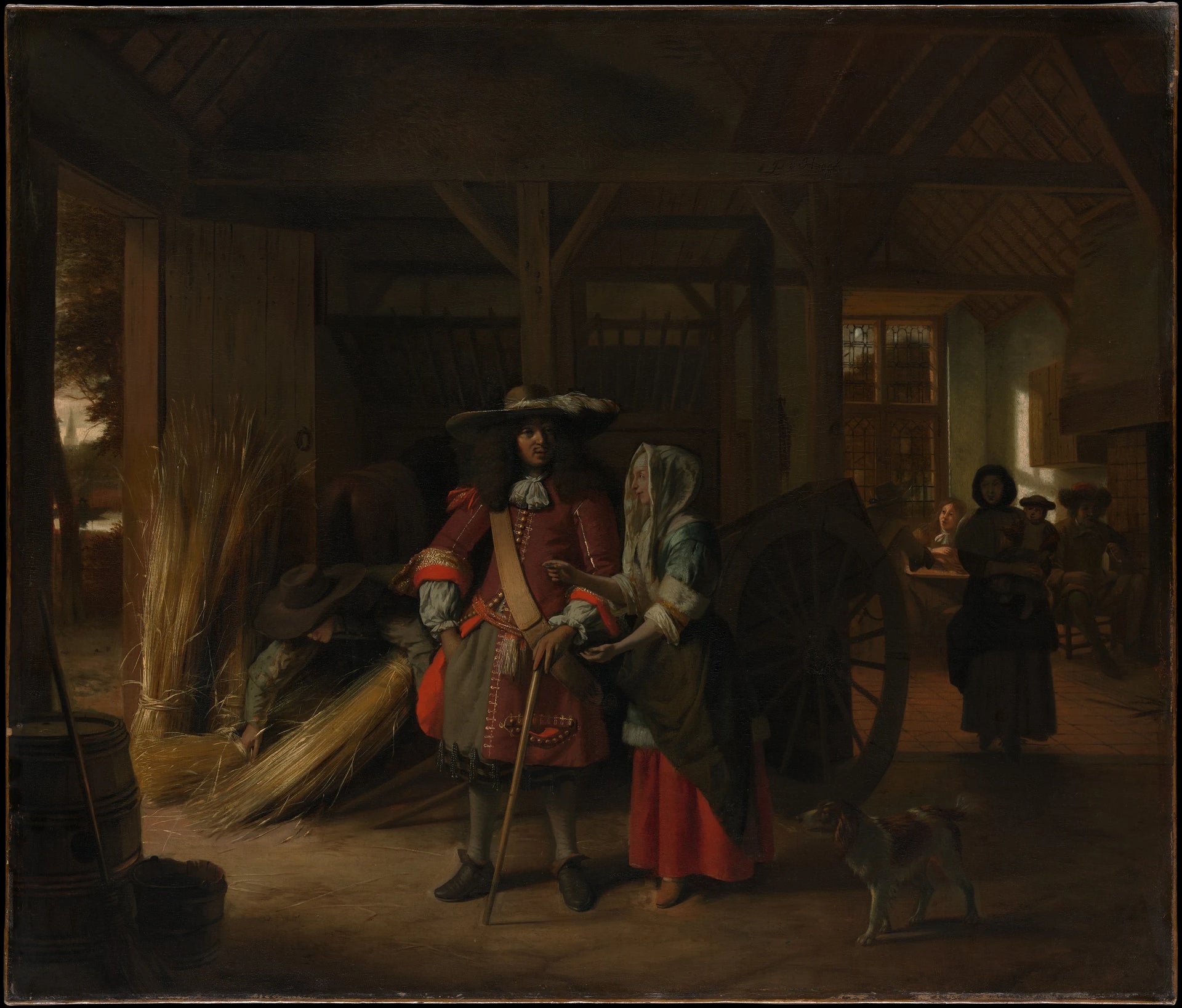 Paiement de l'hôtesse - Pieter de Hooch