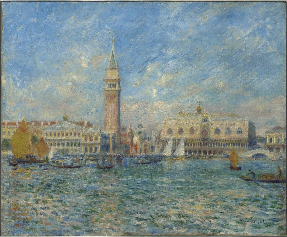 Palais des Doges, Venise - Pierre-Auguste Renoir image 1 reproduction artisanale de tableau