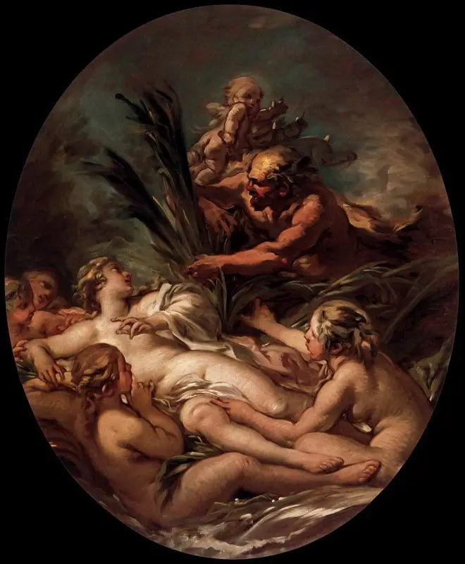 Pan et Syrinx - François Boucher image 1 copie peinte à la main à l’huile