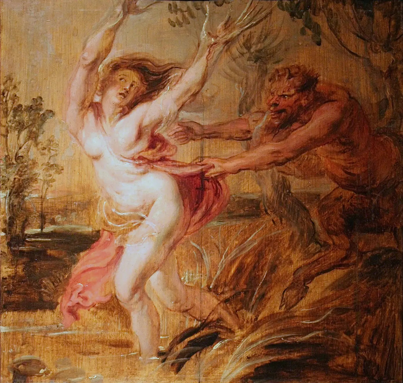 Pan et Syrinx - Peter Paul Rubens image 1 copie de tableau peinte à la main