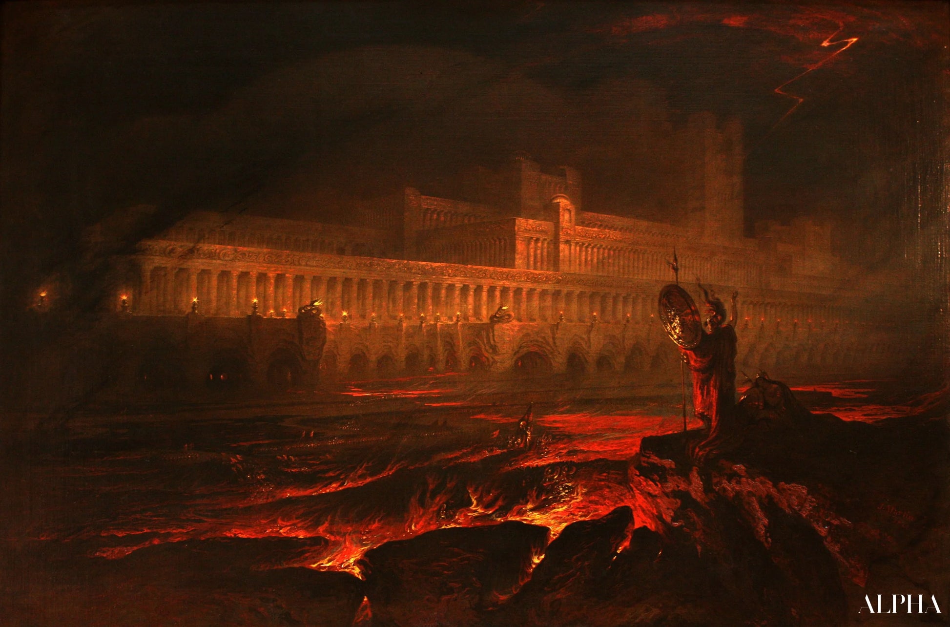 Pandémonium - John Martin - Reproductions de tableaux et peintures haut de gamme