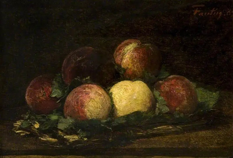 桃のバスケット - アンリ・ファンタン＝ラトゥール

Source:
Panier de pêches - Henri Fantin-Latour