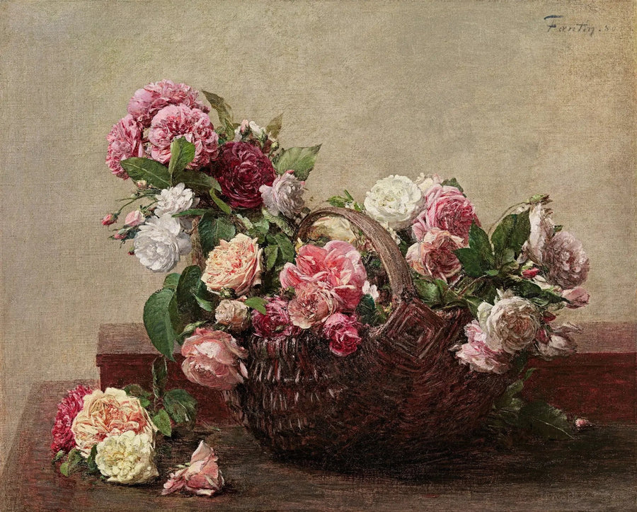バラのバスケット - アンリ・ファンタン＝ラトゥール

Source:
Panier de roses - Henri Fantin-Latour