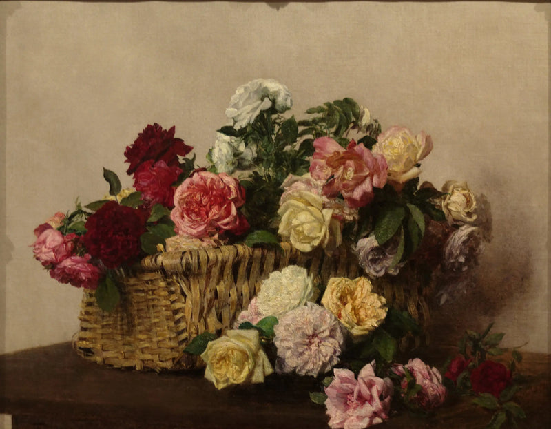 バラのバスケット - アンリ・ファンタン＝ラトゥール

Source:
Panier de roses - Henri Fantin-Latour