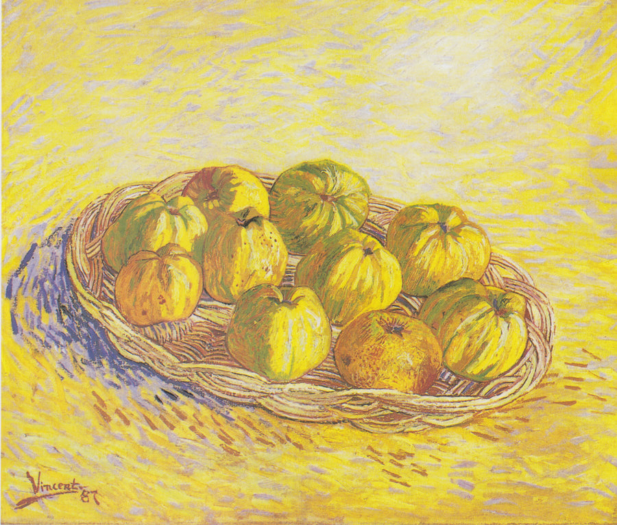 静物画、リンゴのバスケット - Vincent van Gogh