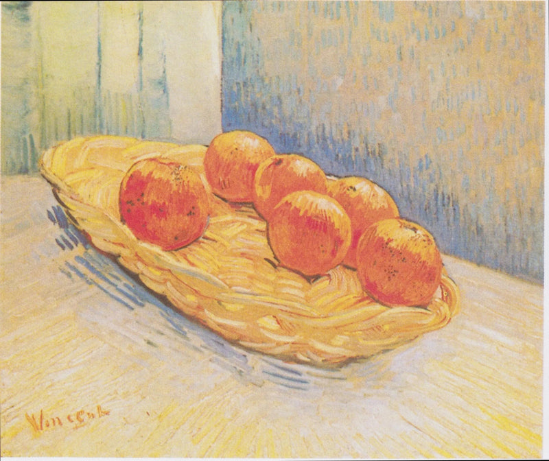 オレンジの籠の静物画 - ヴィンセント・ヴァン・ゴッホ