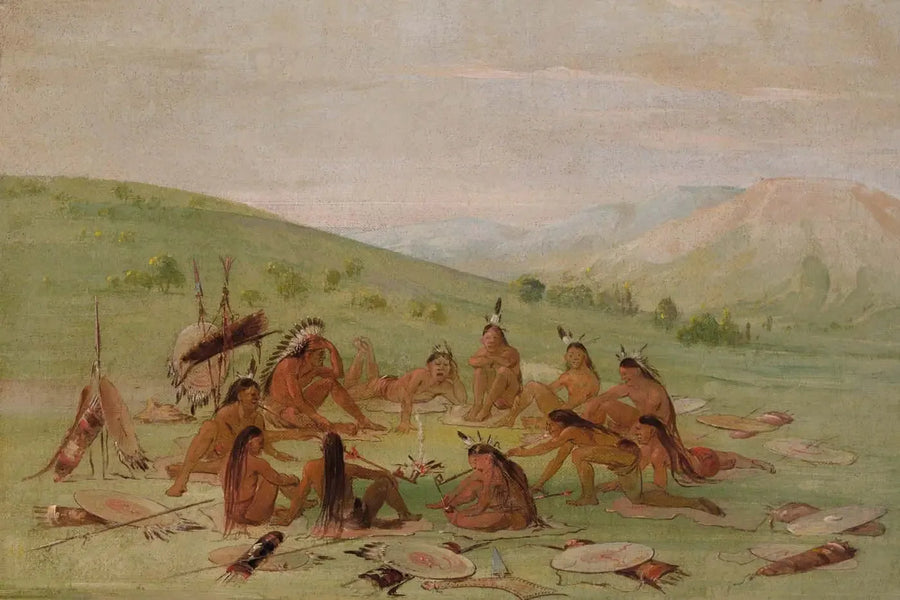 歩いて戦争に出発、マンダン - ジョージ・キャトリン

Source:
Parti de la guerre à pied au conseil, Mandan - George Catlin