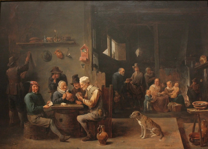 ホテルの一室でのカード遊び - ダビッド・テニエール・ル・ジュヌ

Source:
Partie de cartes dans une hôtellerie - David Teniers le Jeune