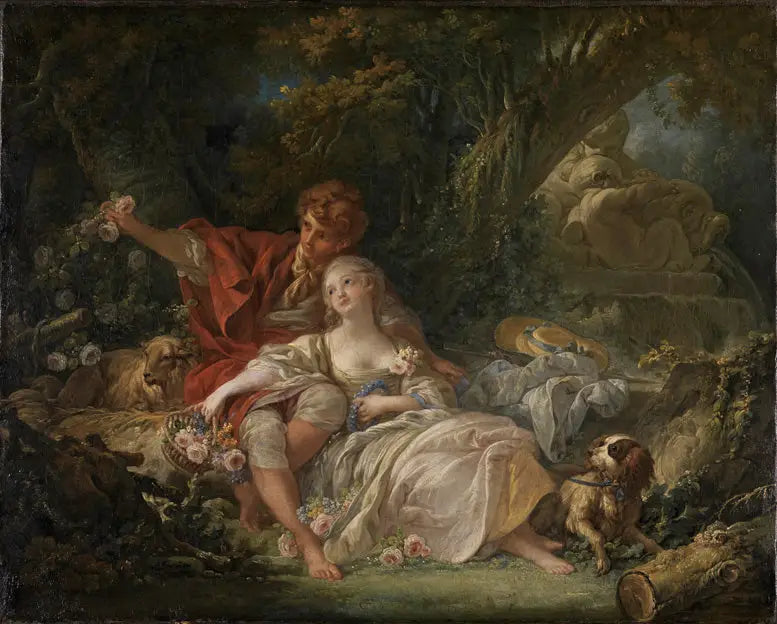 Pastorale - François Boucher image 1 reproduction artisanale de tableau