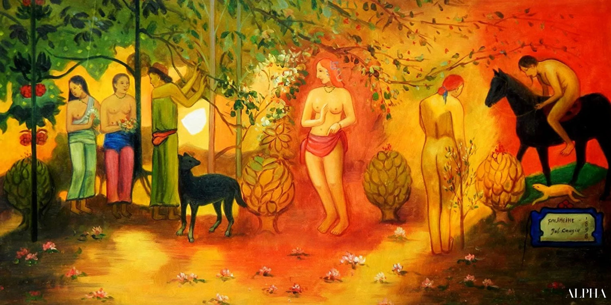 タヒチの牧歌 - ポール・ゴーギャン - 高級絵画および絵画の複製
