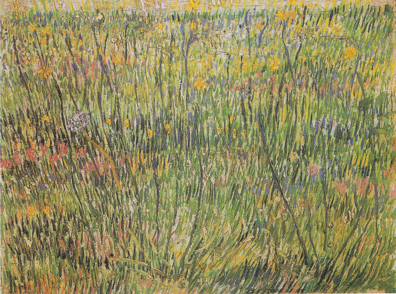 花咲く牧草地 - Vincent van Gogh