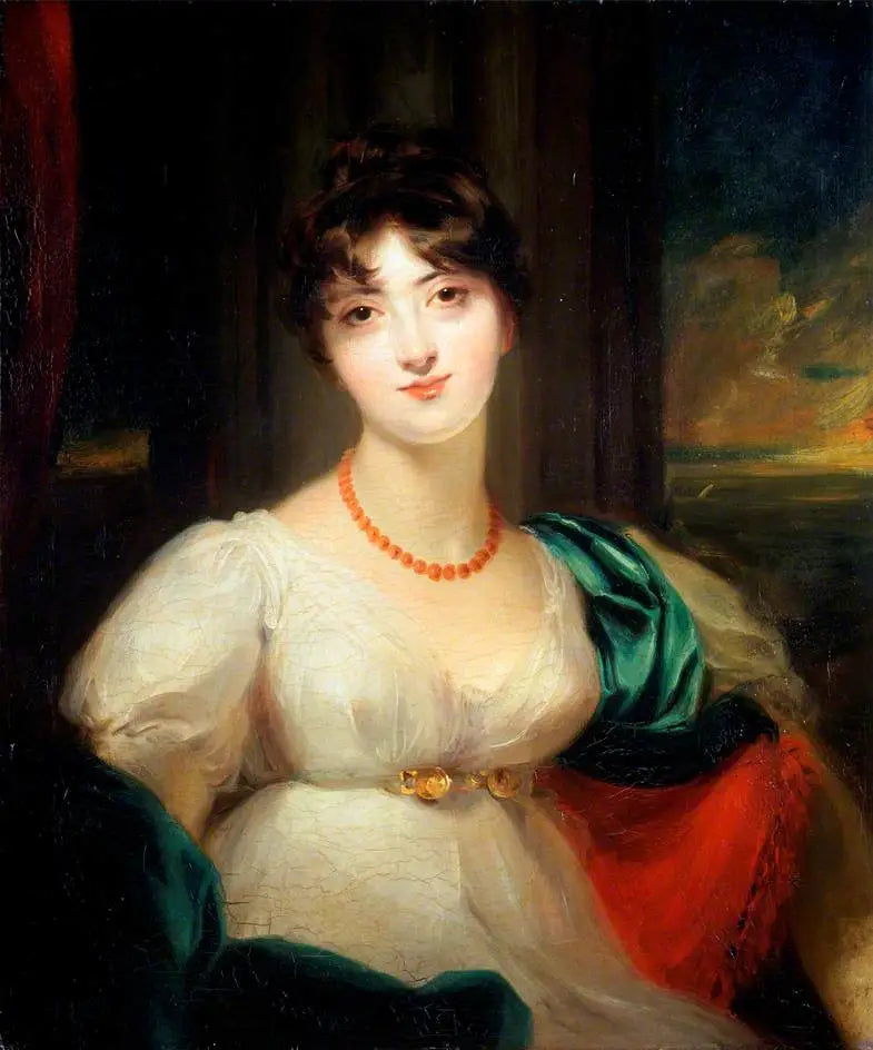 Paulina (1784–1823), première épouse de Sir Codrington Edmund Carrington - Thomas Lawrence image 1 reproduction de peinture à l’huile