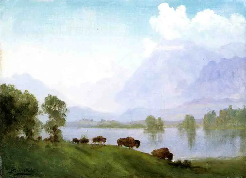 バイソンの国 - アルバート・ビアシュタット

Source:
Pays des bisons - Albert Bierstadt