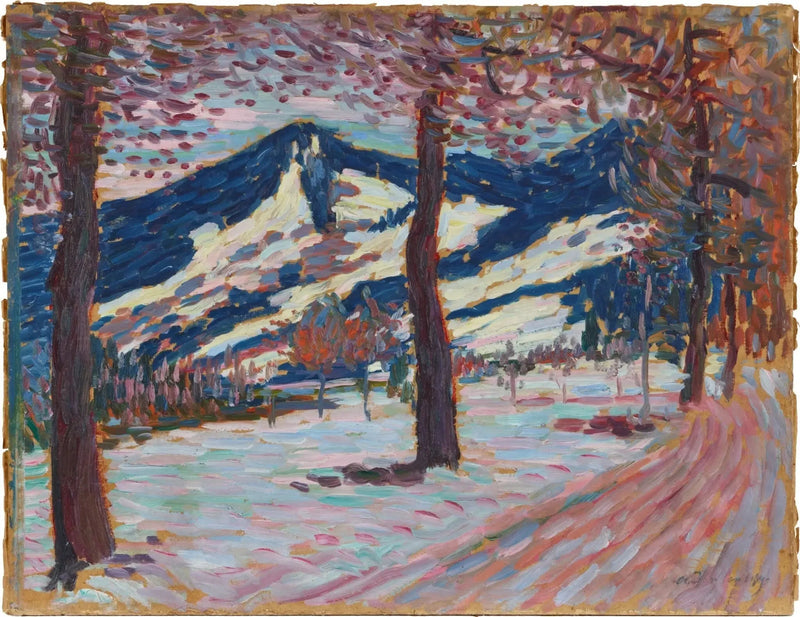 フュッセンの風景（春） - アレクセイ・フォン・ジャウレンスキー

Source:
Paysage à Füssen (printemps) - Alexej von Jawlensky