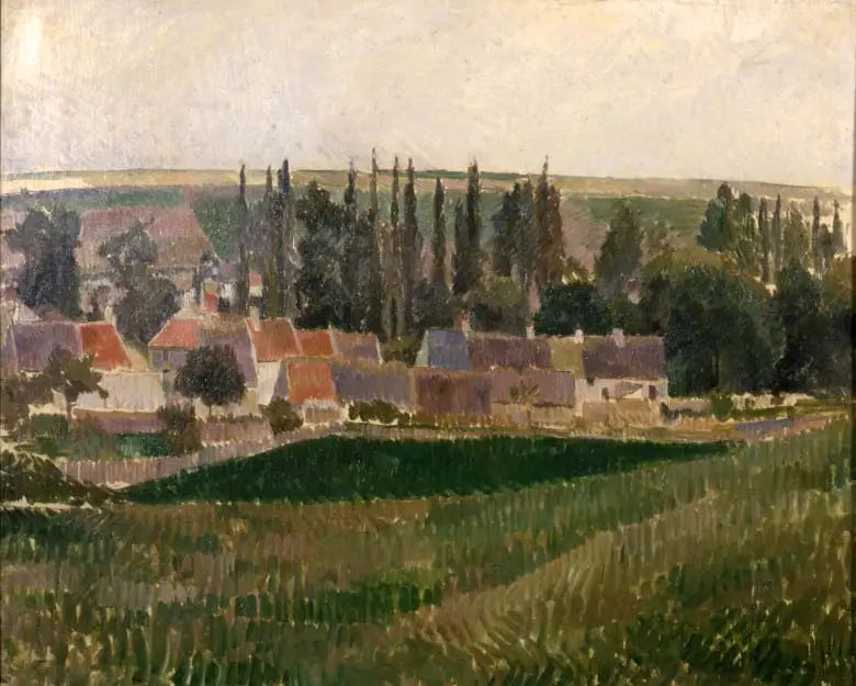 Paysage à Osny - Camille Pissarro image 1 reproduction artisanale de tableau