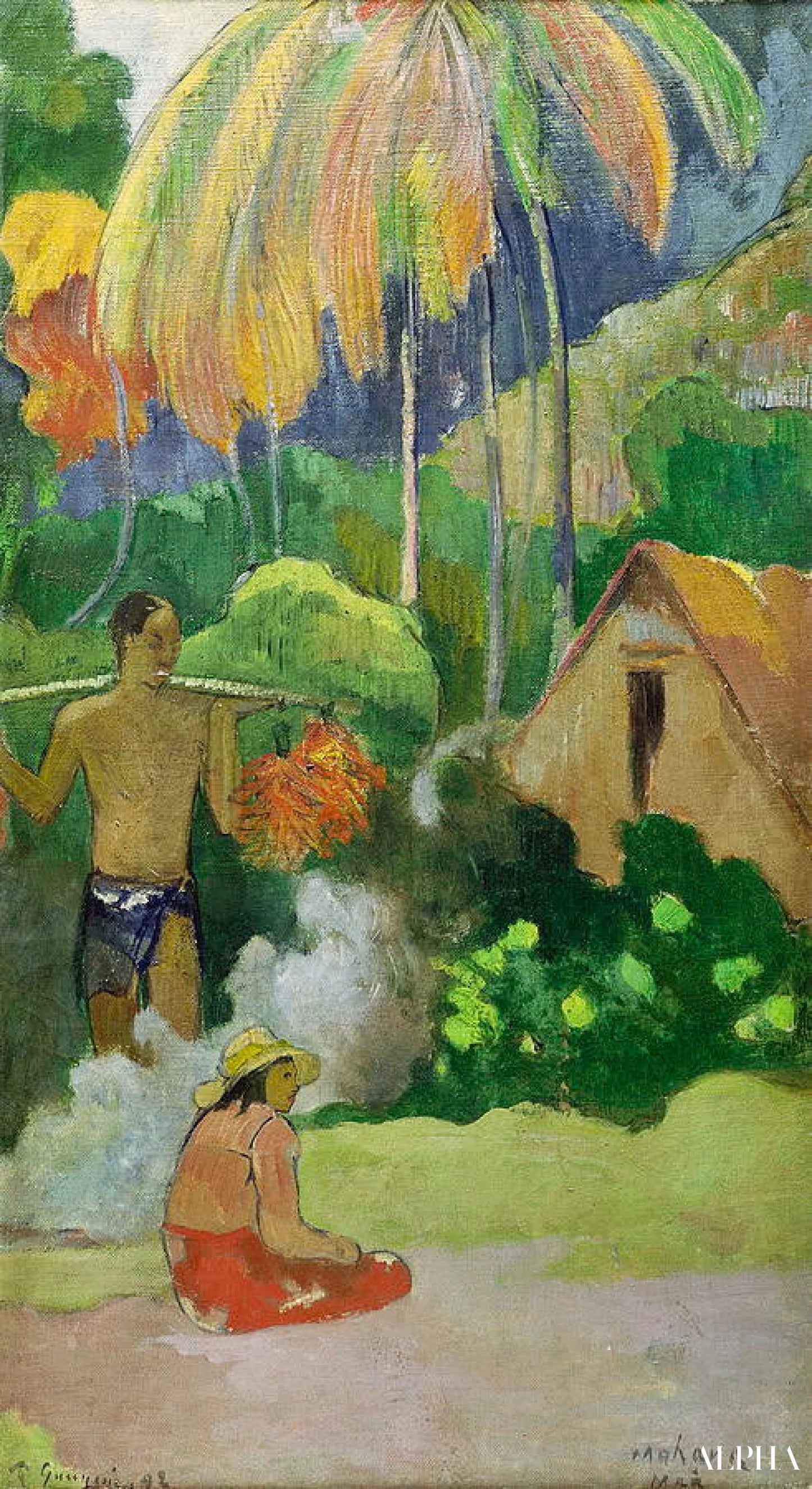 タヒチの風景 - ポール・ゴーギャン - 高級絵画および絵画の複製