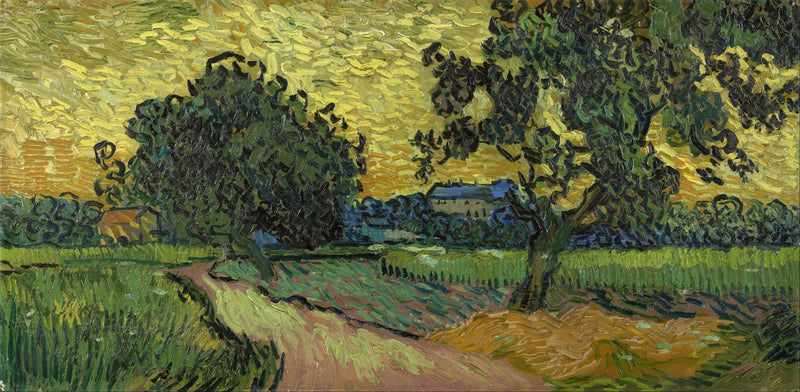 黄昏の風景 - Vincent van Gogh