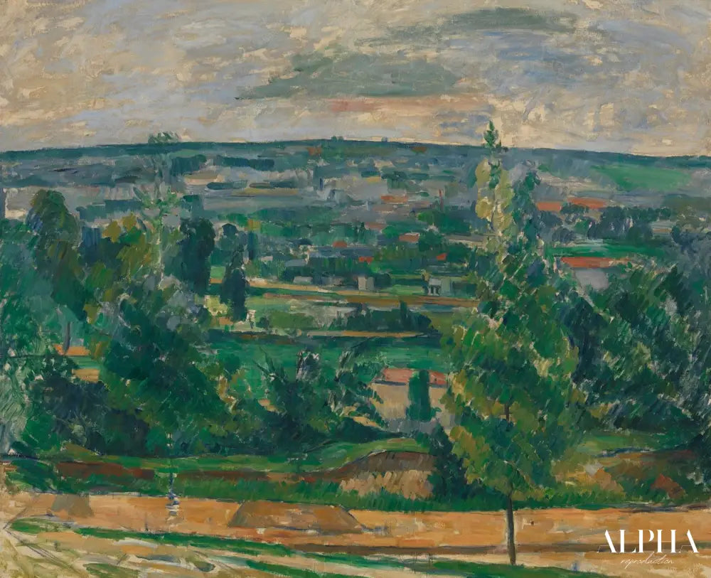 Paysage au Jas de Bouffan - Paul Cézanne - Reproductions de tableaux et peintures haut de gamme