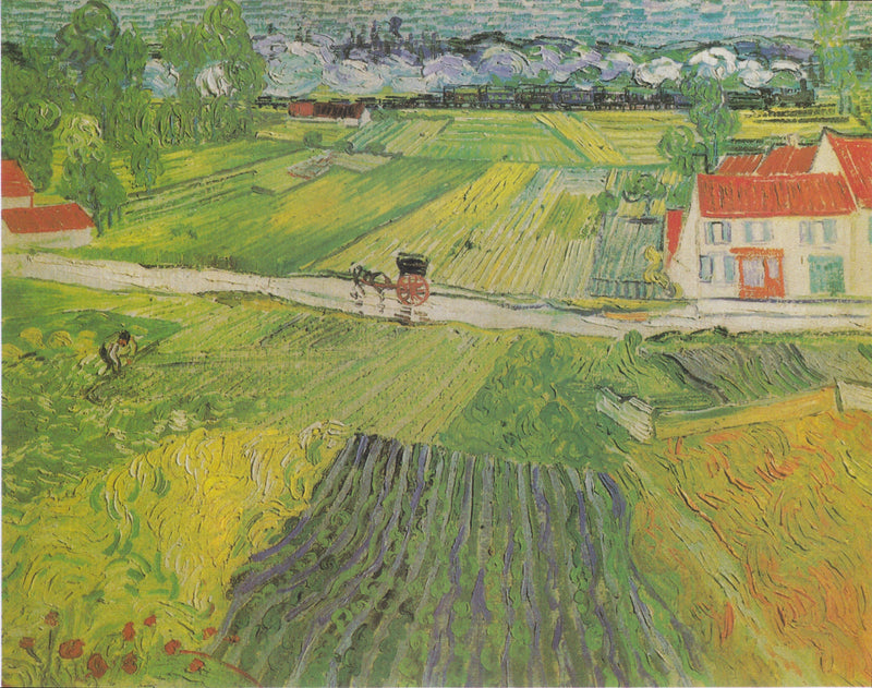 雨の後のオーヴェルの風景 - Vincent van Gogh