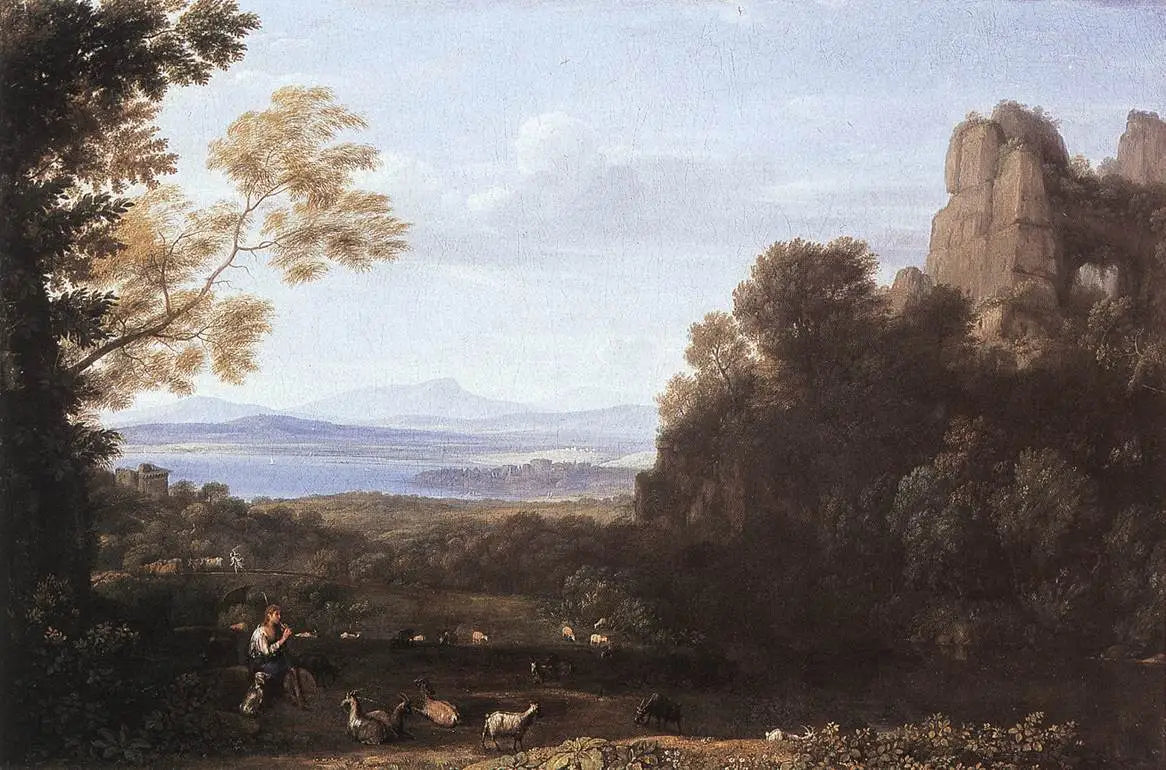 Paysage avec Apollon et Mercure - Claude Lorrain - Alpha Reproduction
