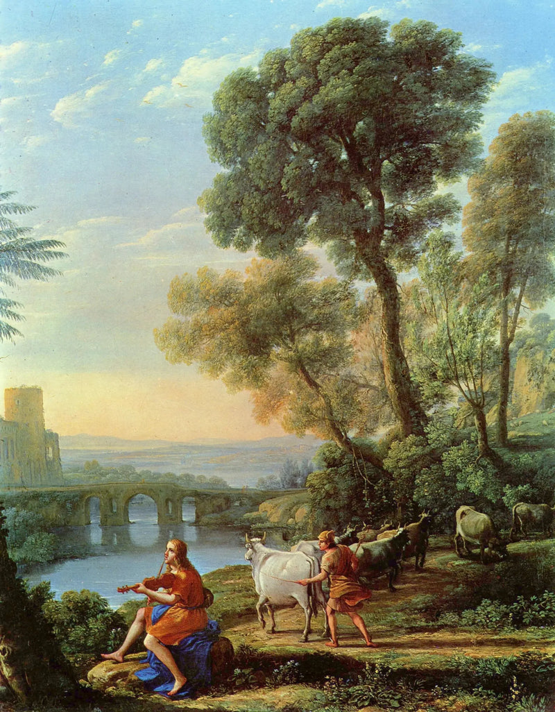 クロード・ロランによるアドメトゥスの群れを守るアポロンの風景画

Source:
Paysage avec Apollon gardant les troupeaux d’Admetus - Claude Lorrain