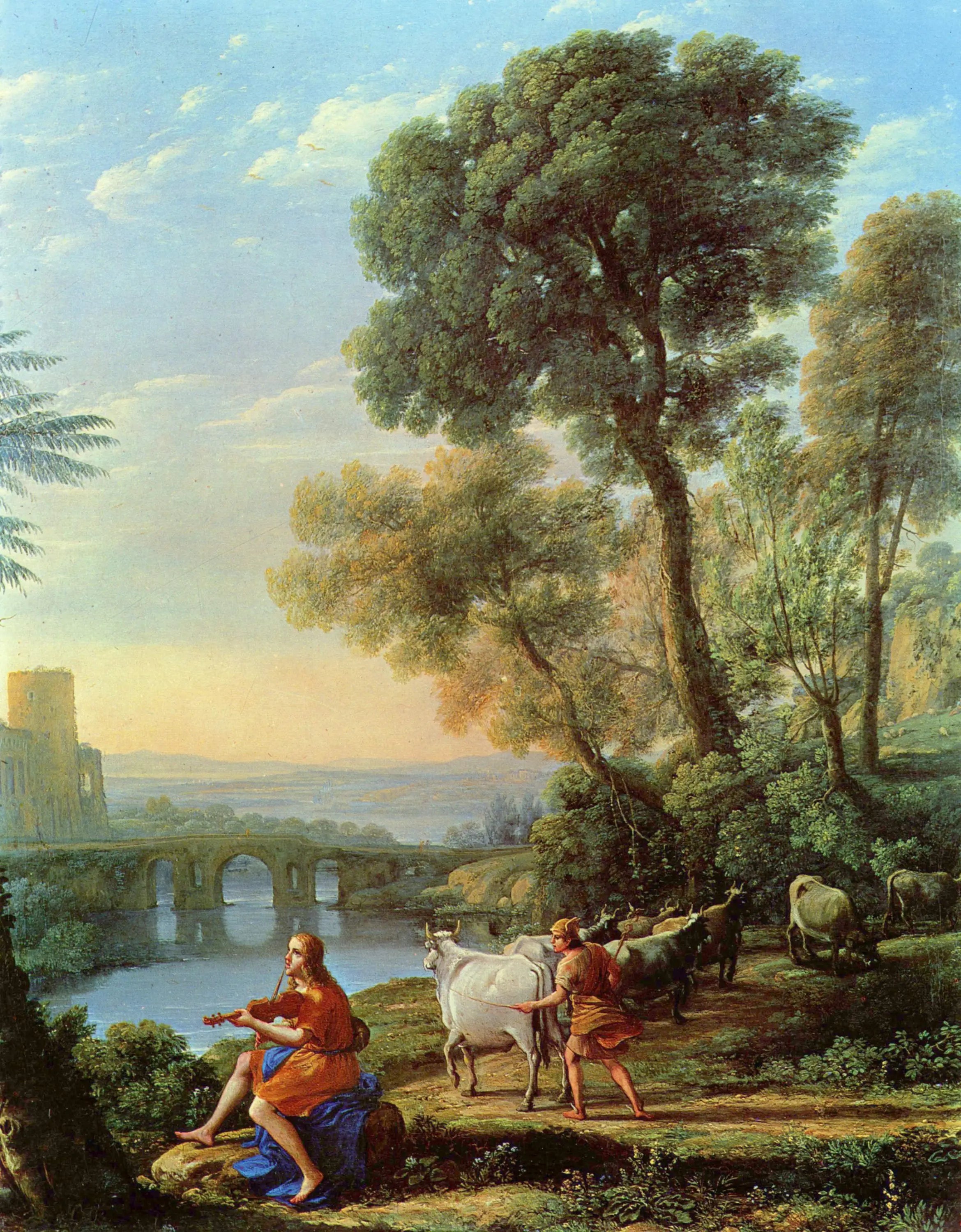 Paysage avec Apollon gardant les troupeaux d’Admetus - Claude Lorrain - Alpha Reproduction