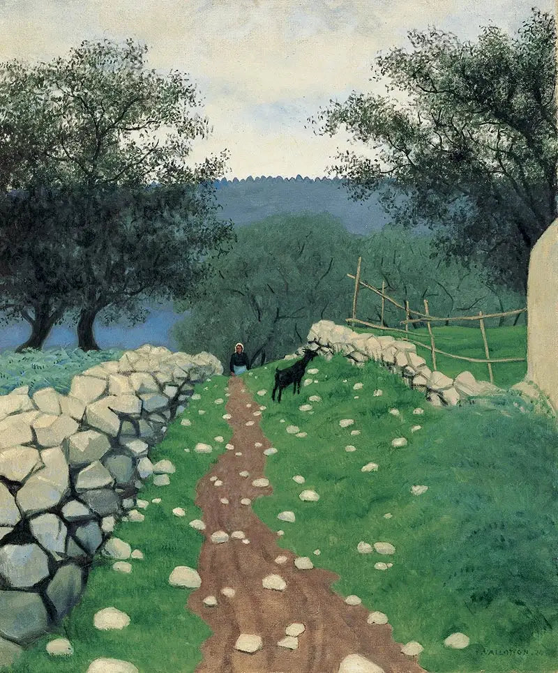 風景とヤギ、ヴァンス - フェリックス・ヴァロトン

Source:
Paysage avec chèvre, Vence - Félix Vallotton