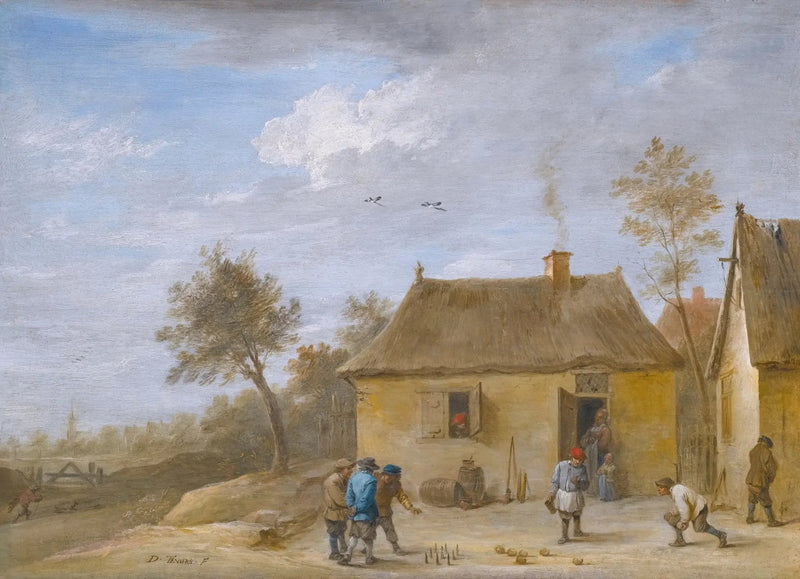 ダビッド・テニエール・ル・ジュヌによるボウリング選手の風景画

Source:
Paysage avec des joueurs de quilles - David Teniers le Jeune