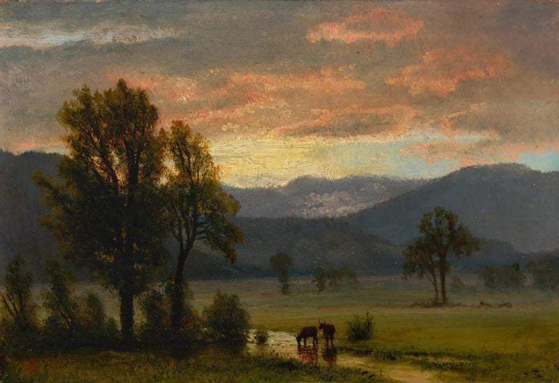 牛のいる風景 - アルバート・ビアシュタット

Source:
Paysage avec du bétail - Albert Bierstadt