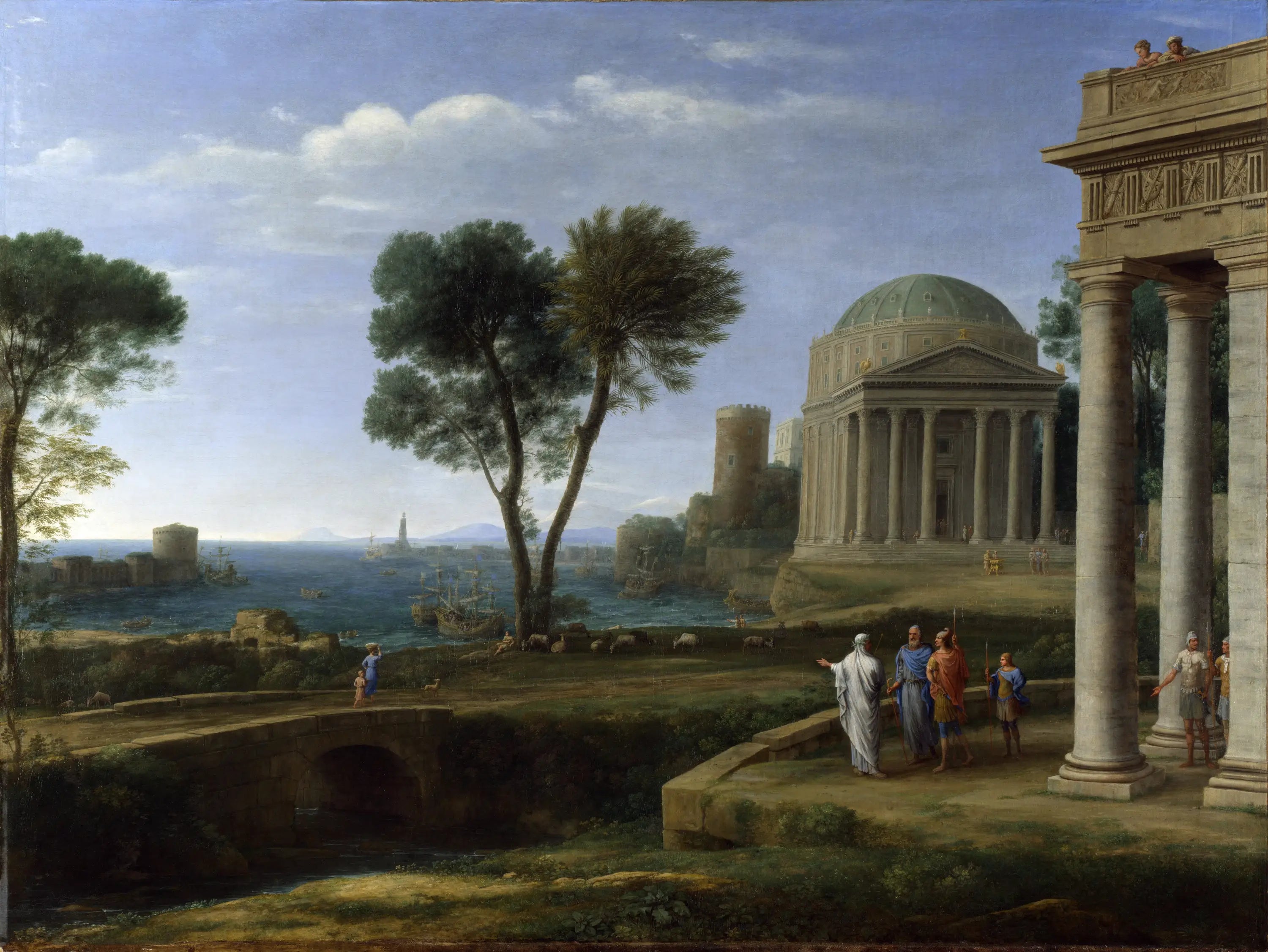 Paysage avec Énée à Délos - Claude Lorrain - Alpha Reproduction