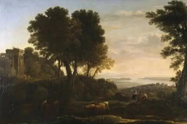 クロード・ロランによるマーキュリーとバッティの風景画

Source:
Paysage avec Mercure et Battus - Claude Lorrain