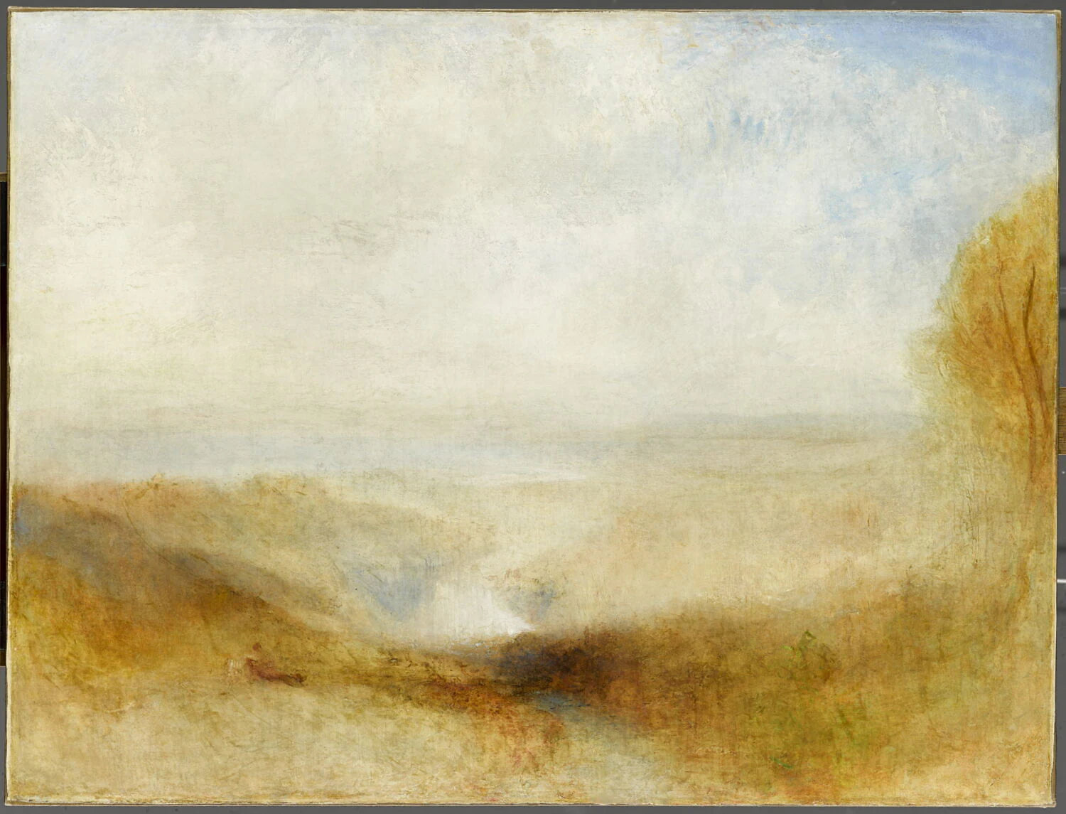 Paysage avec une rivière et une baie dans le lointain ou Confluent de la Severn et de la Wye - Joseph Mallord William Turner